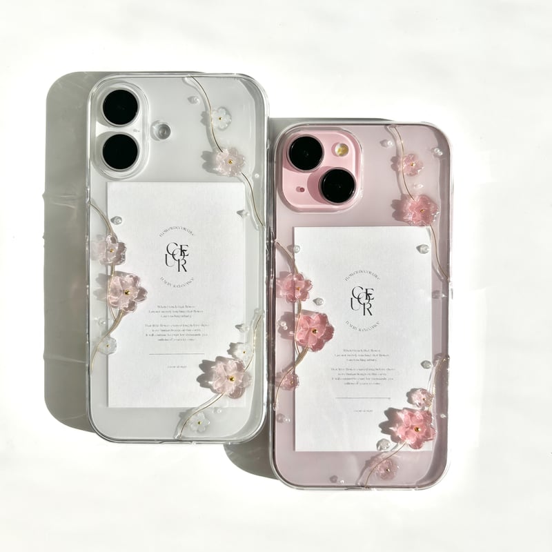 未使用　浅草文庫　スマホケース　八重桜 Cherry Blossoms 手帳型ケース 多機種対応 桜 夜 動物 アニマル