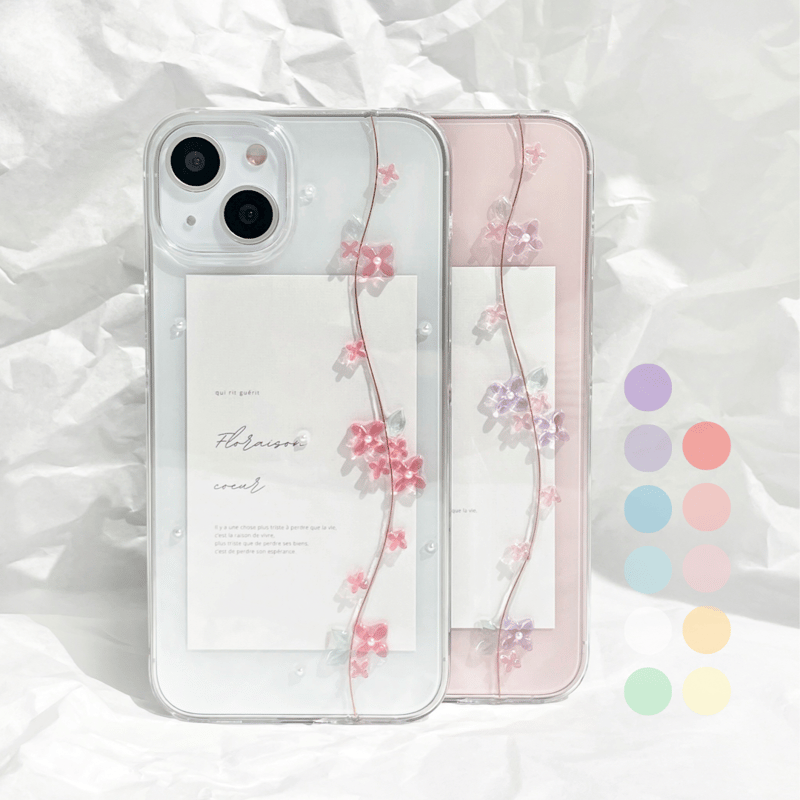 花陽のスマホケース 楽天市場】ケース アイフォン14ケース iphone16ケース 立体的なお花