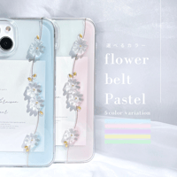 flower belt  Pastel スマホケース