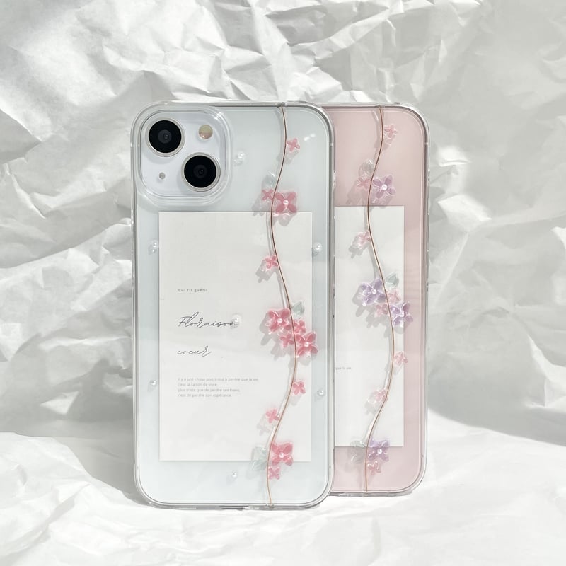 Lilac スマホケース キンモクセイ/紫陽花 | Coeur