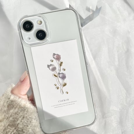 drop Tulip スマホケース