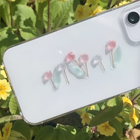 チューリップ wide スマホケース