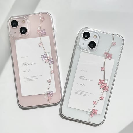 Lilac スマホケース　キンモクセイ/紫陽花