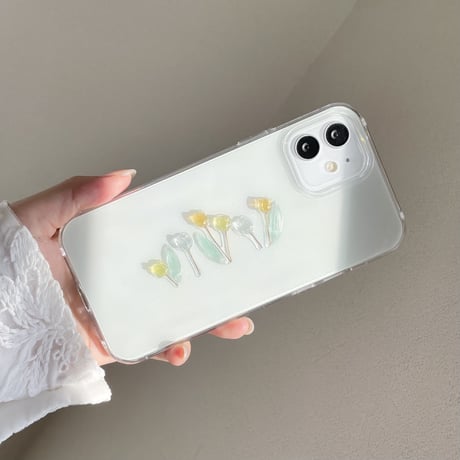 チューリップ wide スマホケース