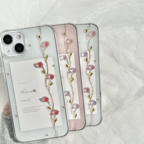 Tulip rose スマホケース
