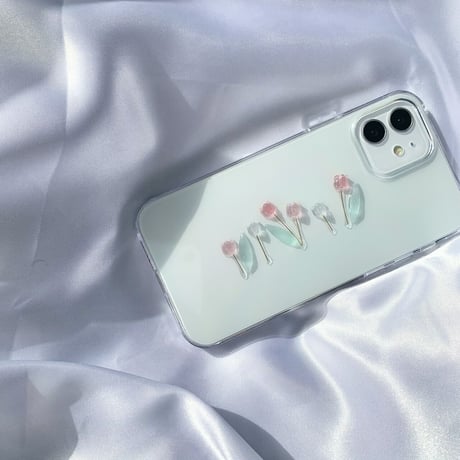 チューリップ wide スマホケース