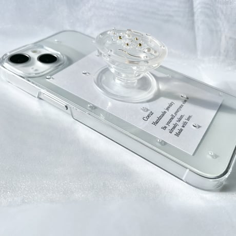 flower grip スマホケース