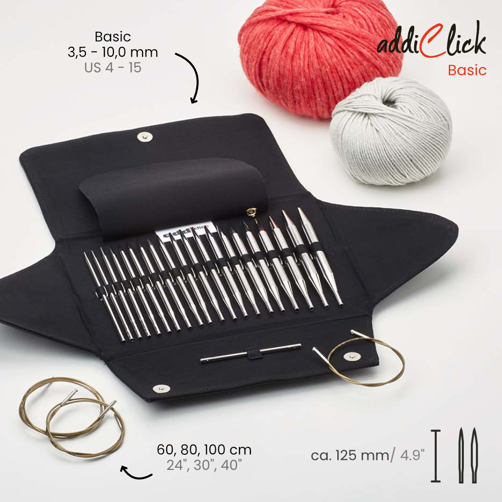 addi アディー Click Basic ベーシック 付け替え輪針セット 金属製