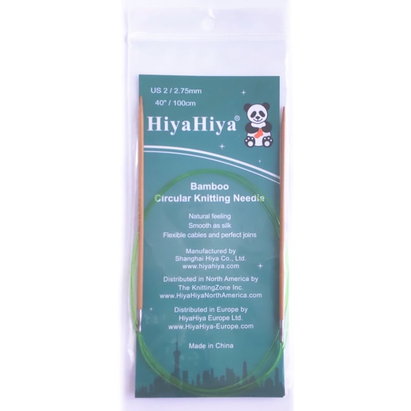 HiyaHiya ヒヤヒヤ バンブー 100cm 竹製輪針 2.0mm〜7.5mm | 編み