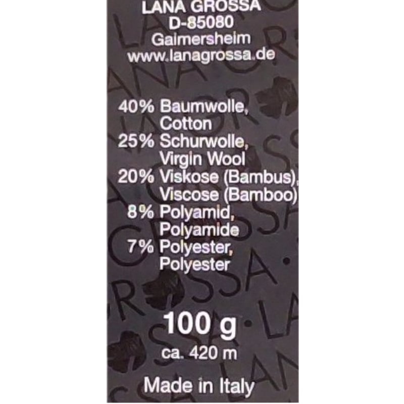 Lana grossa ラナグロッサ コットンバンブー 単色 春夏用 09番  