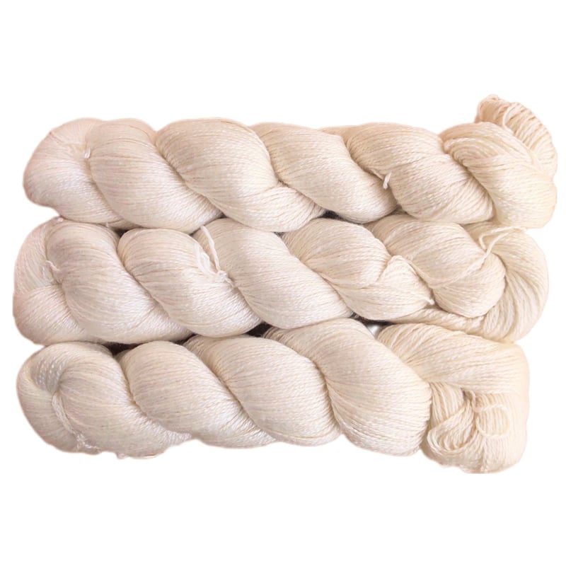 Loyalyarns 染色用毛糸 春夏用 ショール用 バンブー70% シルク30% B032  