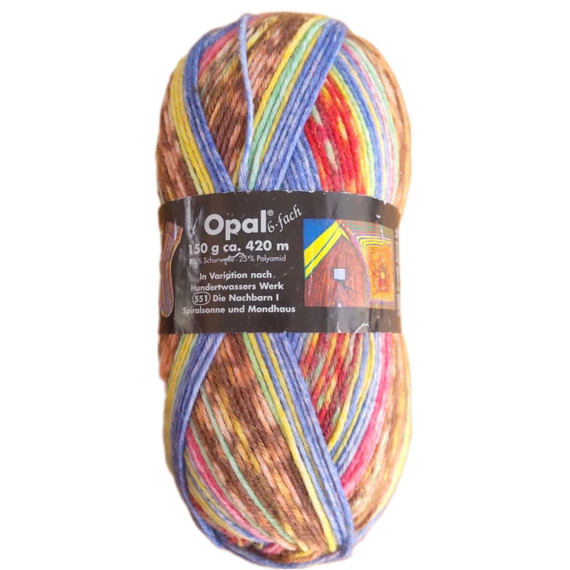 Opal オパール レア毛糸 フンデルトヴァッサー 6本撚り 150g 2120番