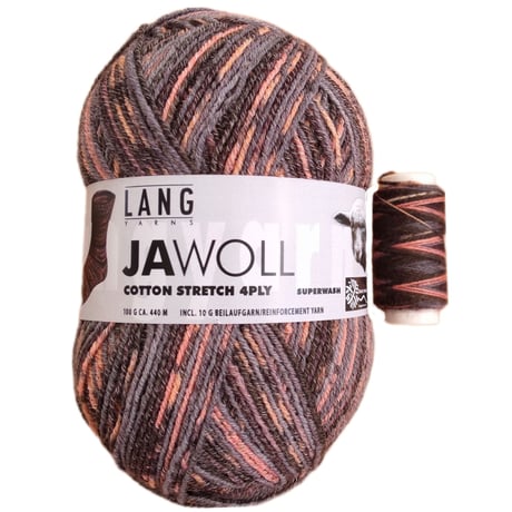 Lang yarns　ラングヤーンズ　Jawoll　コットンストレッチ　春夏用　906.0006番