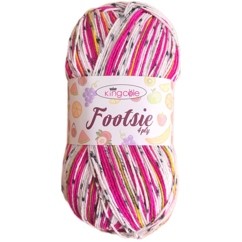 King cole キングコール Footsie 4ply 4914番 ドラゴンフルーツ | 