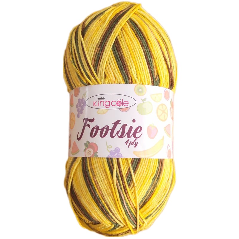 King cole キングコール Footsie 4ply ソックヤーン 毛糸-