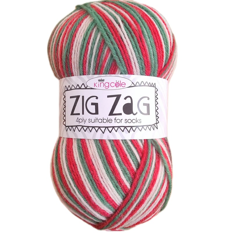 King cole キングコール ZigZag ジグザグ 3408番 クリスマス | 編み物