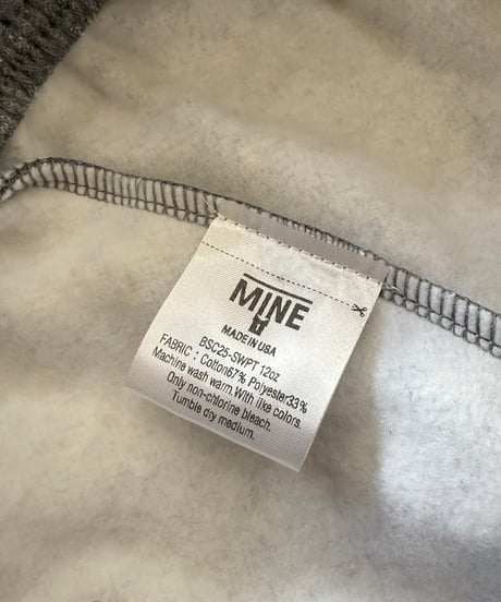 【SALE】 MINE / Wide Relax Sweat Pants -Heather Gray-