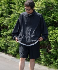 【26SS】 refomed / FRAMER NYLON JACKE -BLACK-