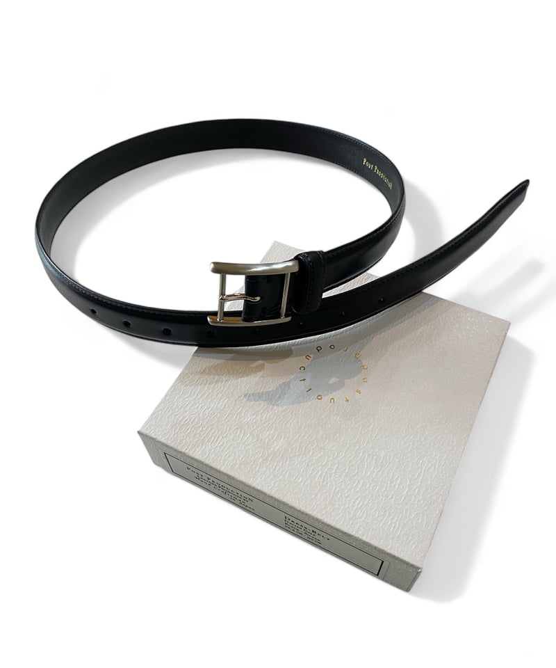 POST PRODUCTION レザーベルト Dress-Belt(ONE(MEN) Silver/シルバー): Post Production
