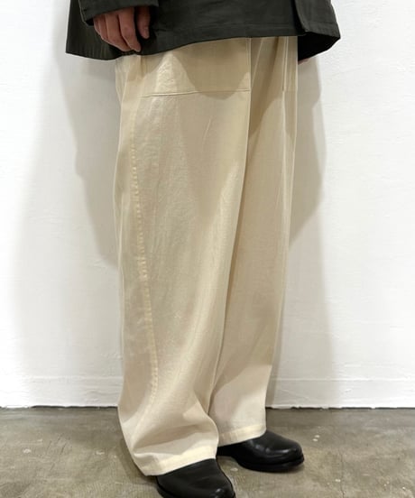 【26SS】 YOKO SAKAMOTO / UTILITY EASY PANTS -ECRU-
