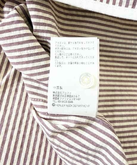 【26SS/残り1点】 HENLEY NECK DEPARTMENT -RED-