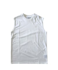 【26SS】 marka / 40/2 Organic Cotton Knit Sleeveless Tee -White-