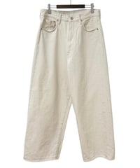 【26SS】YOKO SAKAMOTO / 5POCKET BAGGY PANTS "ONE WASH" -ECRU-