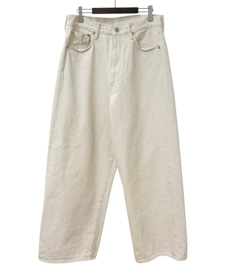【26SS】YOKO SAKAMOTO / 5POCKET BAGGY PANTS "ONE WASH" -ECRU-