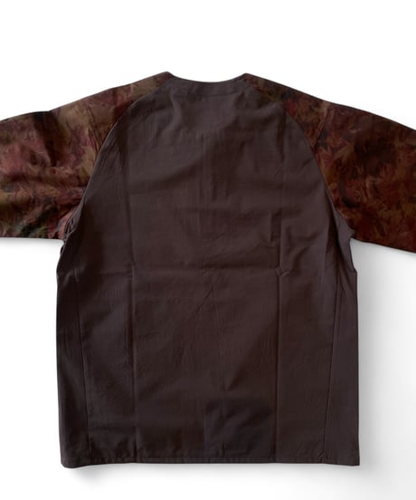 RYOGEN/ DEADLEAF RAGLAN HALFZIP SHIRT -DL.BROWN-