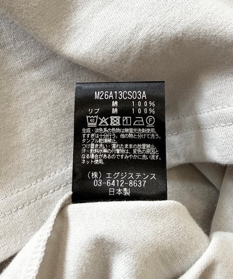 【26SS/残り1点】 marka / 40/2 Organic Cotton Knit Sleeveless Tee -L.Beige-