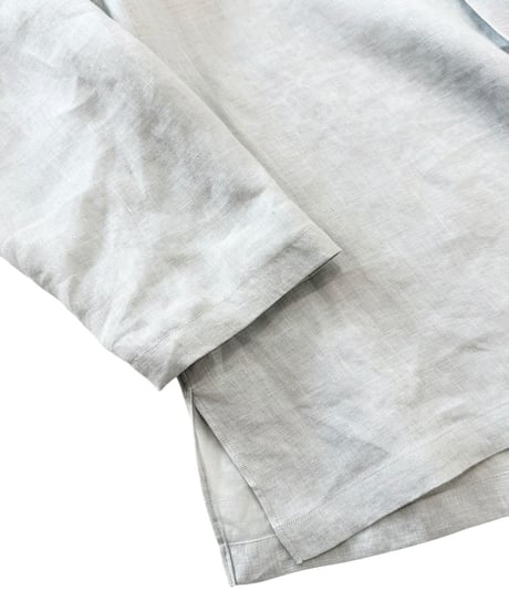 【26SS】 MARKAWARE/ Hemp Shirting Comfort Fit Open Collar Shirt -Ice-