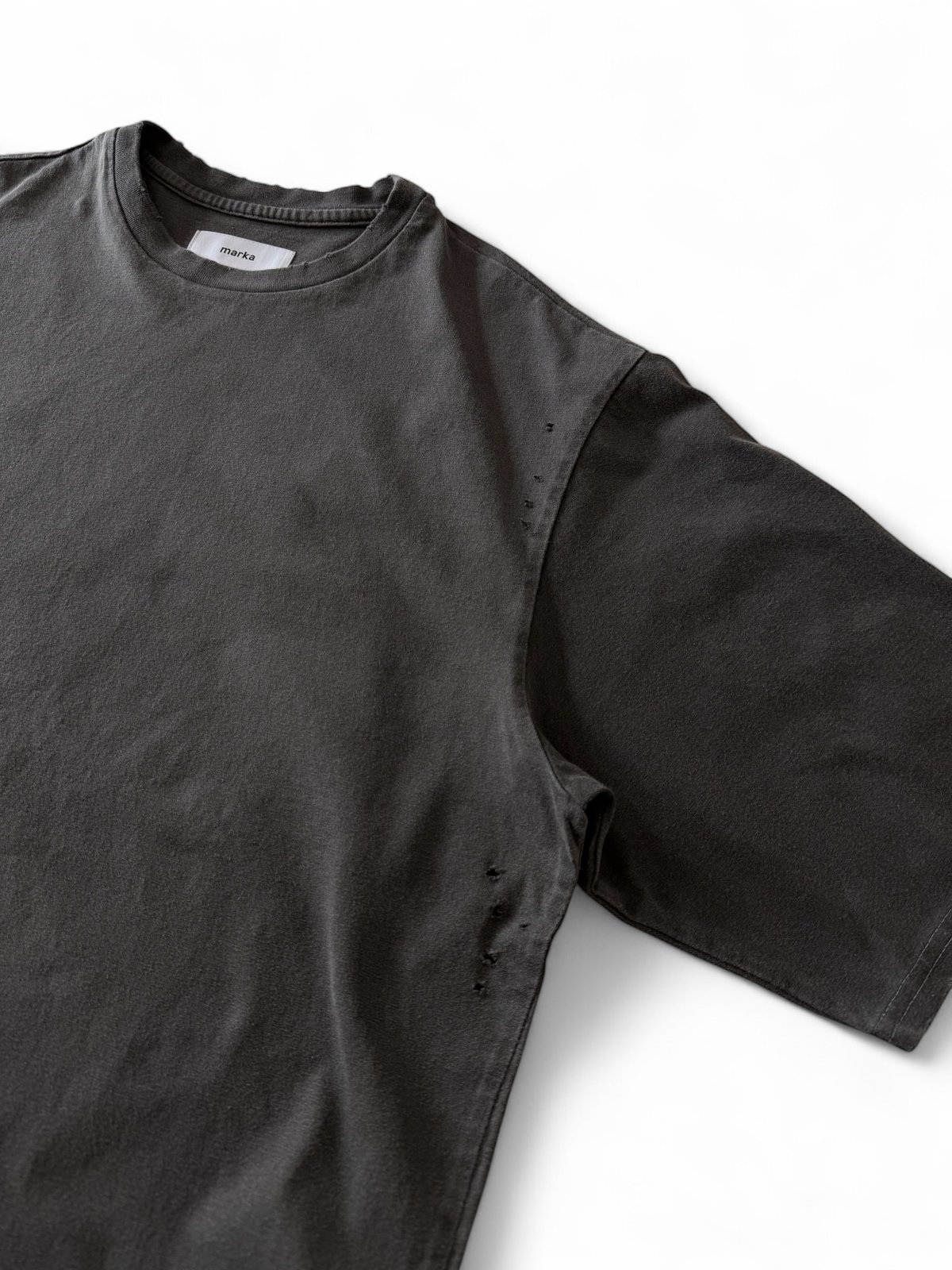残り1点】marka CREW NECK DAMAGED TEE -DAMAGE- | YU