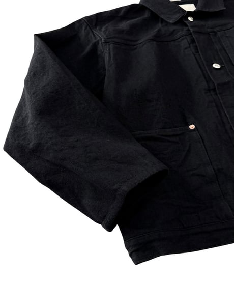 【26SS】 YOKO SAKAMOTO / PLEATS JACKET "ONE WASH" -BLACK-