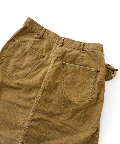 【SALE】 refomed / GRANNY CORDS EPRON -BEIGE-