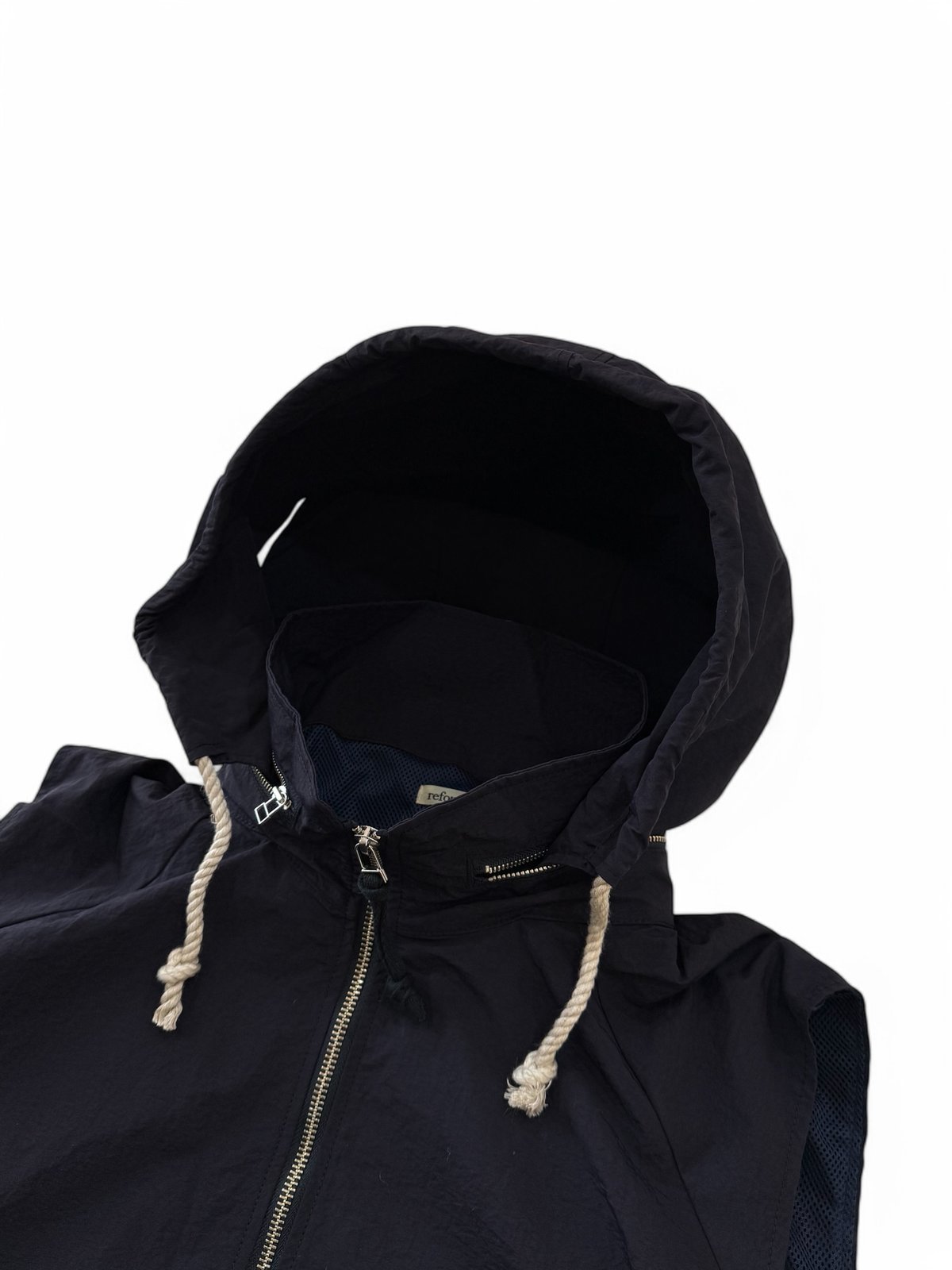 リフォメッド REVE-006 ヤッケ ナイロン ベスト 無地 約Lサイズ 紺 refomed / JACKE NYLON VEST -NAVY- | YURAGI