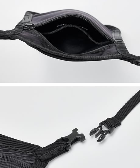 【残り1点】 MONOLITH / NECK POUCH STANDARD M -BLACK-