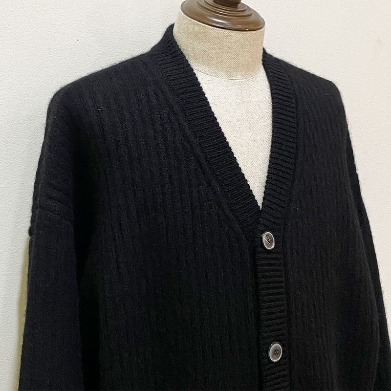 YOKO SAKAMOTO(ヨーコサカモト) Yak Knit Cardigan BLACK