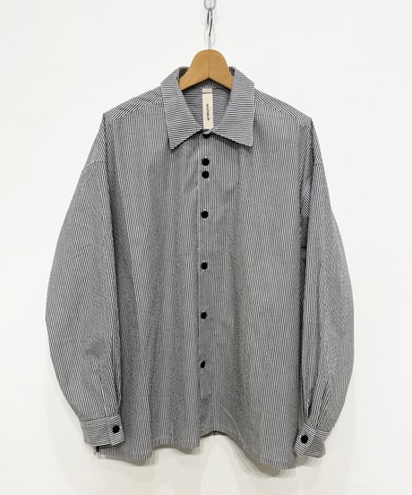 【26SS】 SHINYAKOZUKA / ROOMY SHIRT (ISSUE#8) -BLACK STRIPE-