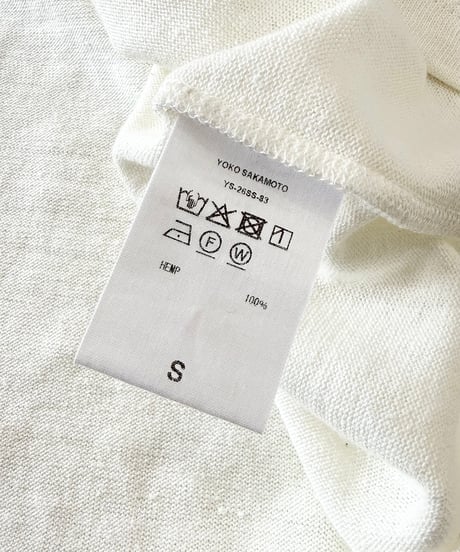 【26SS】 YOKO SAKAMOTO / SLEEVELESS TOP -ECRU-