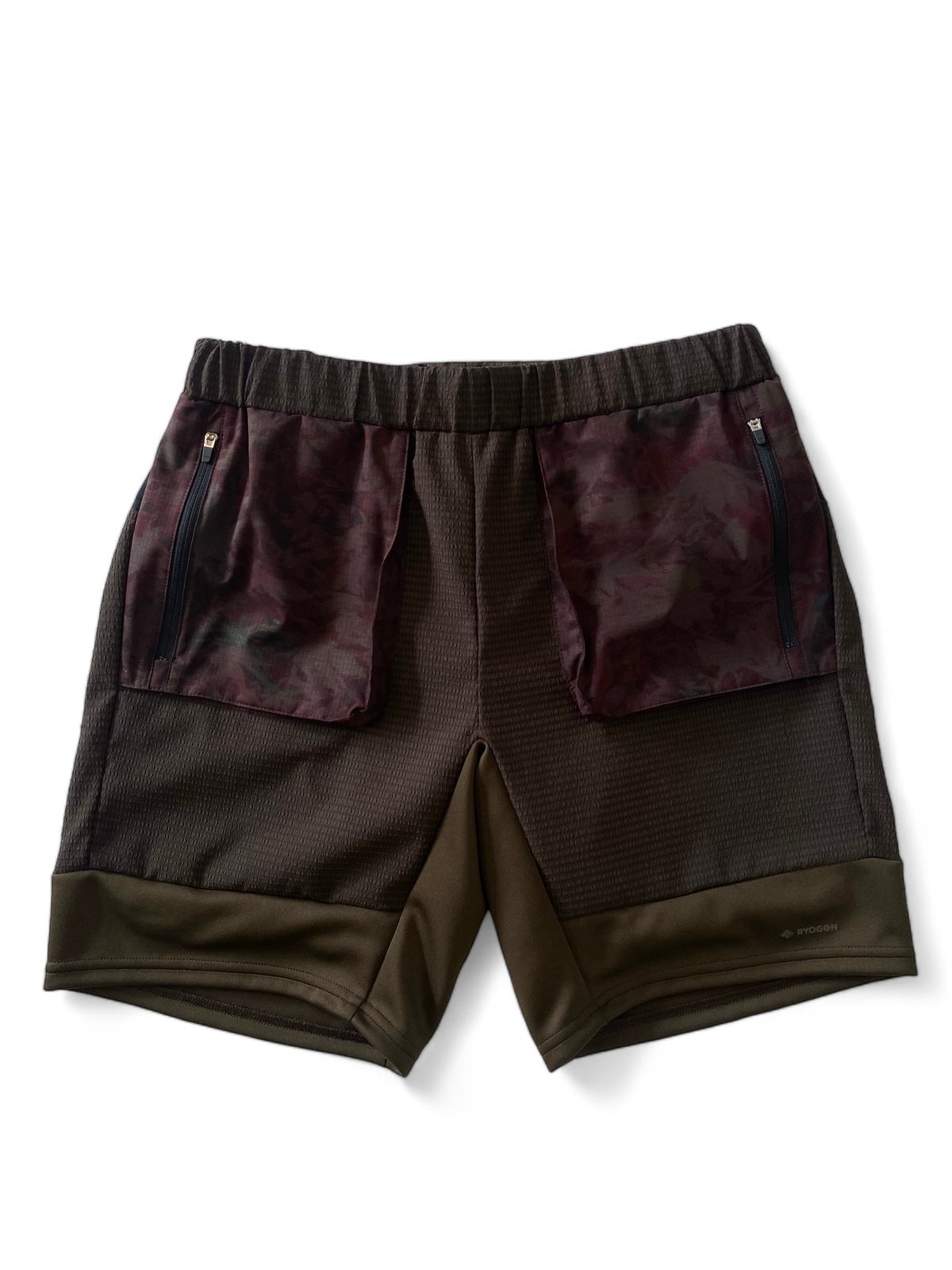 ryogen ランニング　リョウゲン　ダークブラウン迷彩ショーツ　SIZE:S ryogen ランニング リョウゲン ダークブラウン迷彩ショーツ SIZE