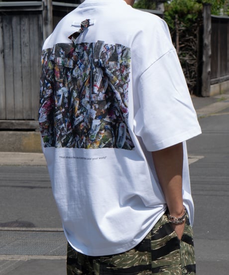 【26SS】 TENHALF / PAINTS T-SHIRT -WHITE-