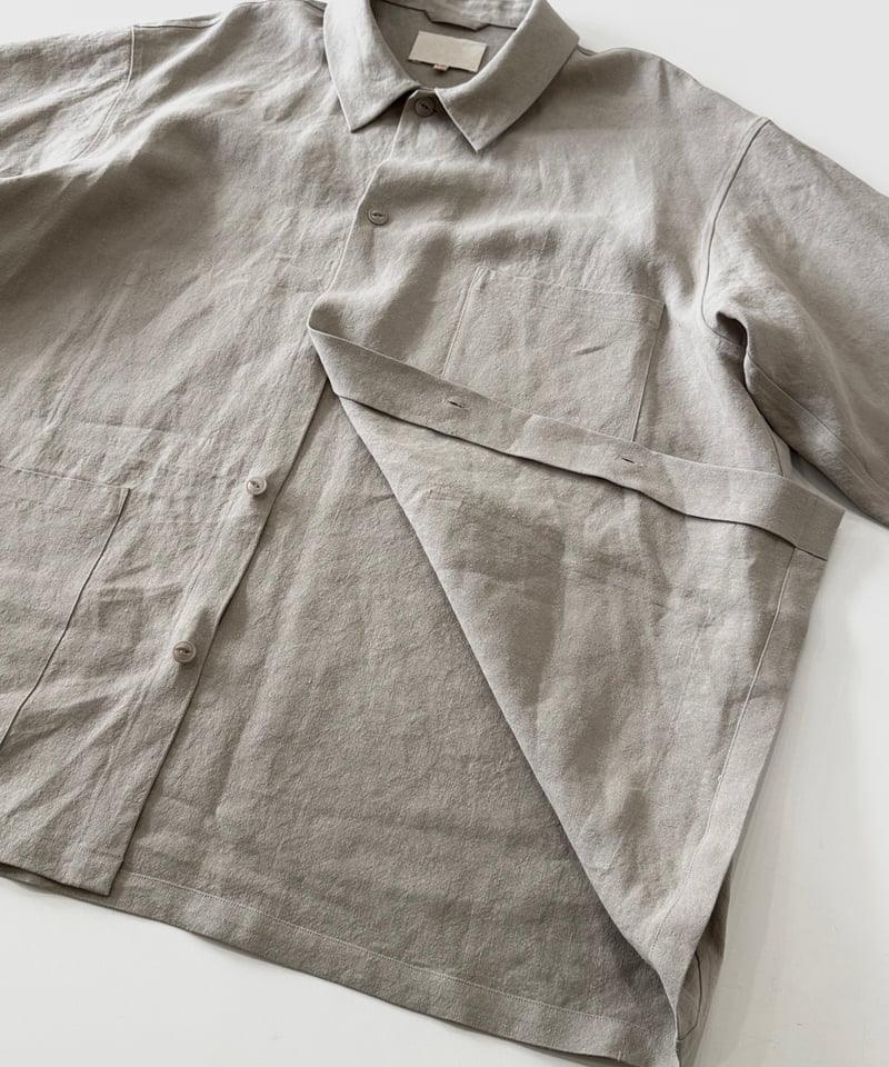 26SS】 YOKO SAKAMOTO / WORK SHIRT -BEIGE- | YURAGI