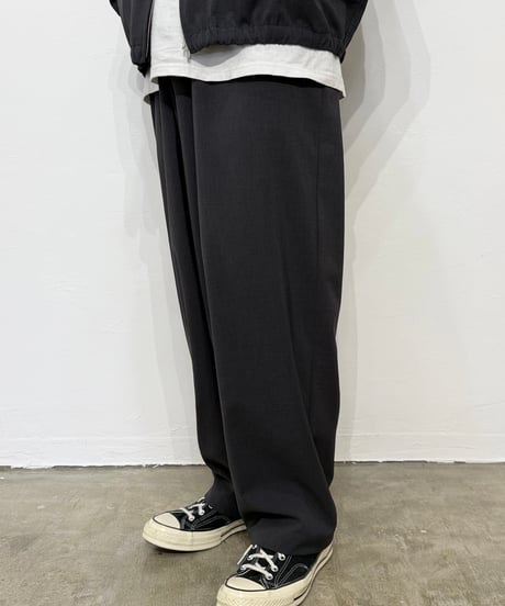 【26SS】 YOKO SAKAMOTO / RELAX EASY PANTS -CHARCOAL GRAY-