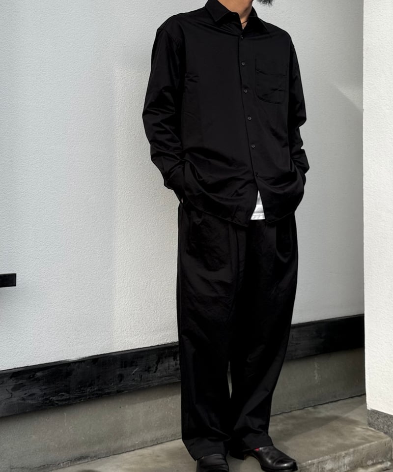 26SS】 YOKO SAKAMOTO / REGULAR COLLAR SHIRT -BL