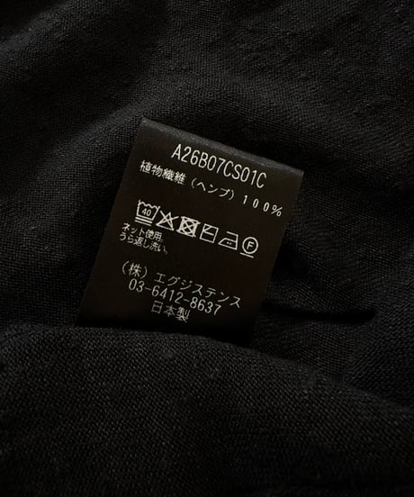 【26SS】 MARKAWARE / Hemp Knit / Japanese Cardigan -Black-
