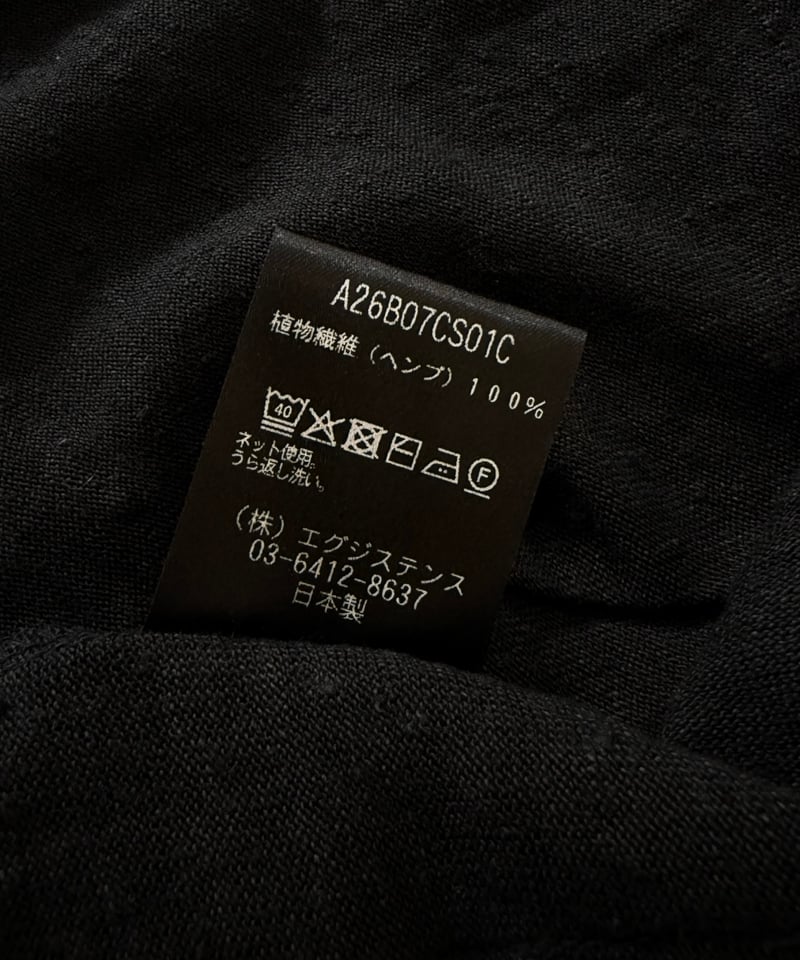 MARKAWARE / Hemp Knit / Japanese Cardigan -Blac