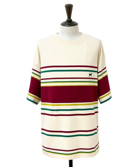 【26SS/残り1点】 The DUFFER N NEPHEWS / MULTI BORDER TEE -NATURAL-