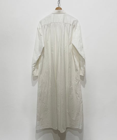 【26SS】 YOKO SAKAMOTO / SHIRT DRESS -WHITE-