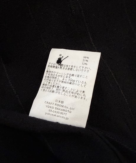 【26SS】YOKO SAKAMOTO / WORK SHIRT -STRIPE-