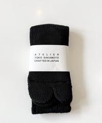 【26SS】 YOKO SAKAMOTO / TABI PILE SOCKS -BLACK-